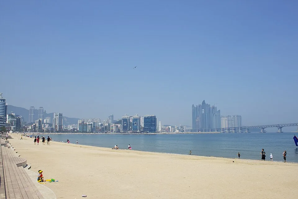 Gwangalli Beach and the city waterfront